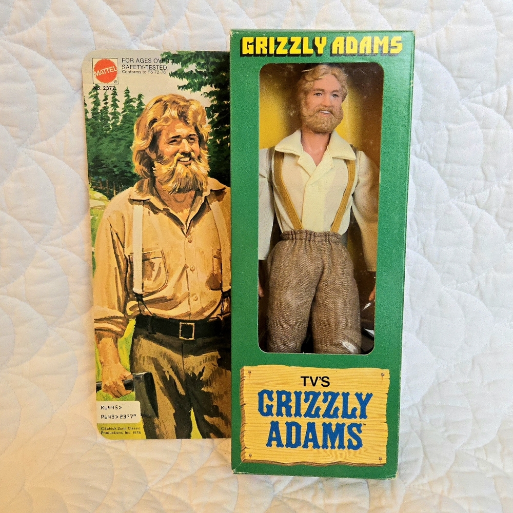 ( MATTEL ) Vintage Grizzly Adams Action Figure No. 2377